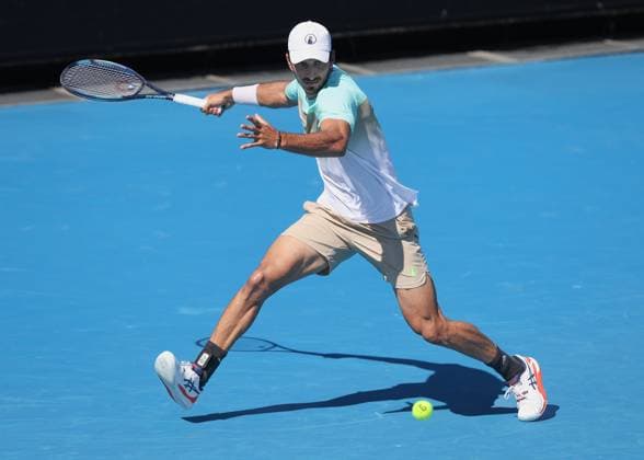 Hady Habib (LBN), Australian Open 2025 Melbourne Park, Melbourne, Victoria, Australia. Copyright: xJuergenxHasenkopfx