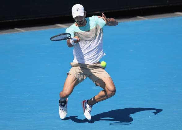 Hady Habib (LBN), Australian Open 2025 Melbourne Park, Melbourne, Victoria, Australia. Copyright: xJuergenxHasenkopfx