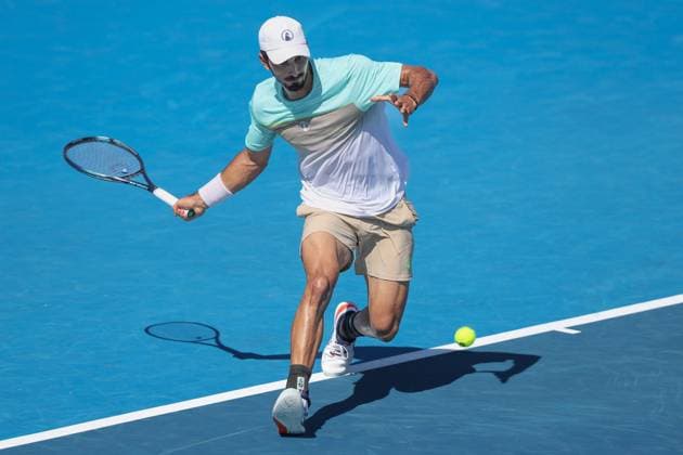 Hady Habib (LBN), Australian Open 2025 Melbourne Park, Melbourne, Victoria, Australia. Copyright: xJuergenxHasenkopfx