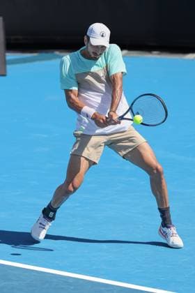 Hady Habib (LBN), Australian Open 2025 Melbourne Park, Melbourne, Victoria, Australia. Copyright: xJuergenxHasenkopfx