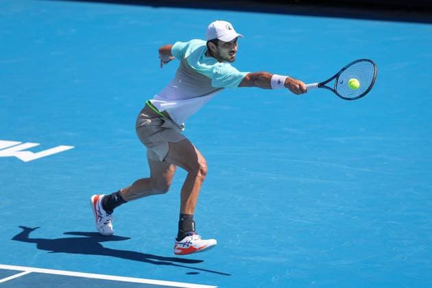 Hady Habib (LBN), Australian Open 2025 Melbourne Park, Melbourne, Victoria, Australia. Copyright: xJuergenxHasenkopfx