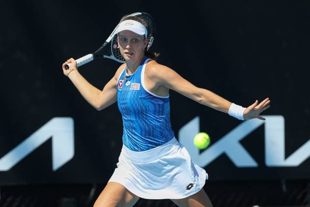 Sinja Krauss (AUT), Australian Open 2025 Melbourne Park, Melbourne, Victoria, Australia. Copyright: xJuergenxHasenkopfx