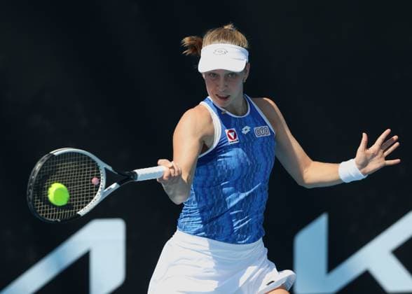 Sinja Krauss (AUT), Australian Open 2025 Melbourne Park, Melbourne, Victoria, Australia. Copyright: xJuergenxHasenkopfx