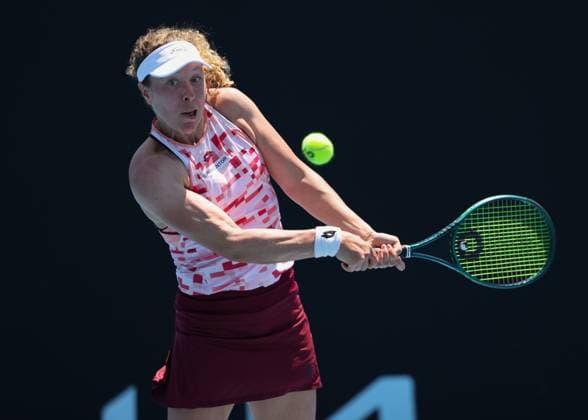 Anna-Lena Friedsam (GER), Australian Open 2025 Melbourne Park, Melbourne, Victoria, Australia. Copyright: xJuergenxHasenkopfx