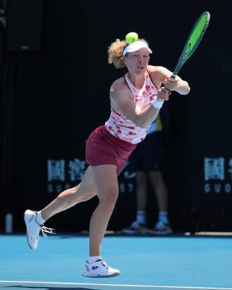 Anna-Lena Friedsam (GER), Australian Open 2025 Melbourne Park, Melbourne, Victoria, Australia. Copyright: xJuergenxHasenkopfx