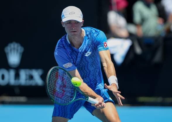 Lukas Neumayer (AUT), Australian Open 2025 Melbourne Park, Melbourne, Victoria, Australia. Copyright: xJuergenxHasenkopfx
