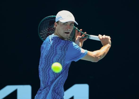 Lukas Neumayer (AUT), Australian Open 2025 Melbourne Park, Melbourne, Victoria, Australia. Copyright: xJuergenxHasenkopfx