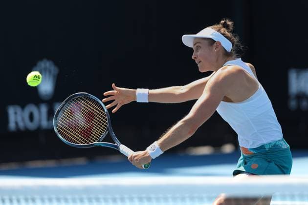Marie Benoit (BEL), Australian Open 2025 Melbourne Park, Melbourne, Victoria, Australia. Copyright: xJuergenxHasenkopfx