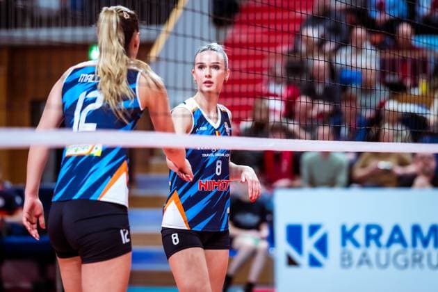 CEV Challenge Cup SC Potsdam - C.S.M. Targoviste; 08.01.2025 CEV Challenge Cup SC Potsdam - C.S.M. Targoviste; Anna-Marisa Radu 8 Copyright: xBEAUTIFULxSPORTS NicolxMarschallx