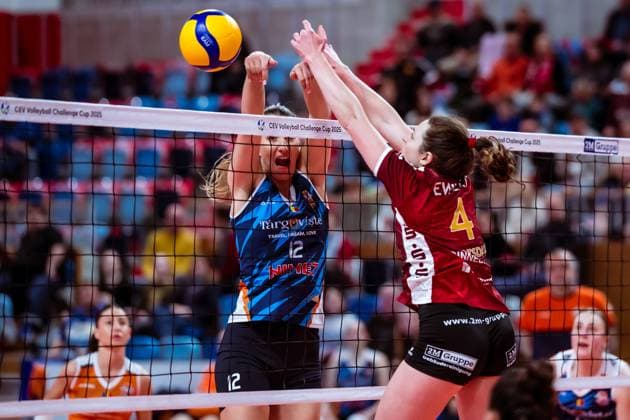CEV Challenge Cup SC Potsdam - C.S.M. Targoviste; 08.01.2025 CEV Challenge Cup SC Potsdam - C.S.M. Targoviste; Jenna Ewert, SC Potsdam 4 Copyright: xBEAUTIFULxSPORTS NicolxMarschallx
