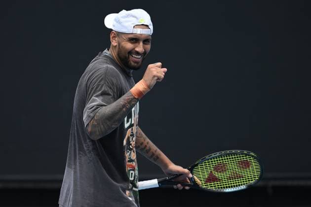 TENNIS AUSTRALIAN OPEN PRACTICE, Nick Kyrgios of Australia practices for the Australian Open at Melbourne Park in Melbourne, Wednesday, January 08, 2025. ( NO ARCHIVING, EDITORIAL USE ONLY, NO USE IN BOOKS WITHOUT CONSENT Melbourne Victoria Australia  Copyright: xJOELxCARRETTx 20250109140084684833