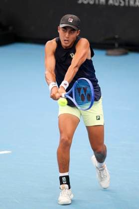 TENNIS ADELAIDE INTERNATIONAL, Rinky Hijikata of Australia in his match against Tommy Paul of the USA during the Adelaide International at Memorial Drive Tennis Club in Adelaide, Thursday, January 09, 2025. ( NO ARCHIVING, EDITORIAL USE ONLY, NO USE IN BOOKS WITHOUT CONSENT ADELAIDE SOUTH AUSTRALIA AUSTRALIA  Copyright: xMATTxTURNERx 20250109121136085118