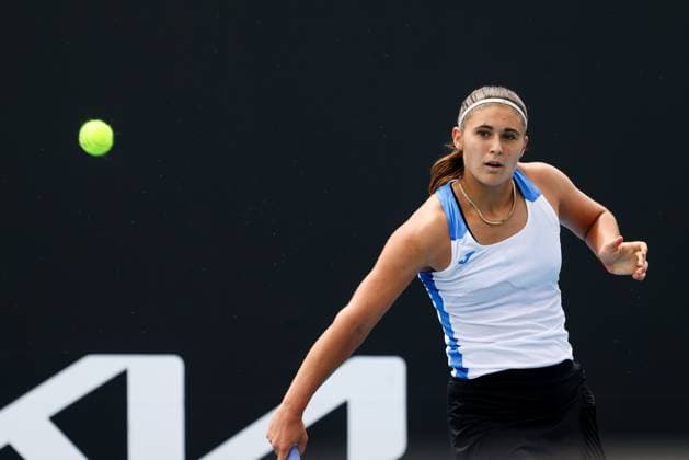 January 9, 2025: MELBOURNE, AUSTRALIA - JANUARY 09: Julia Riera of Argentina beats Maddison Inglis of Australia in qualifying for the 2025 Australian Open at Melbourne Park on January 9, 2025 in Melbourne, Australia. Melbourne Australia - ZUMAp121 20250109_zsp_p121_036 Copyright: xChrisxPutnamx