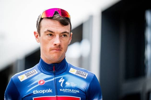 Belgian Yves Lampaert of Soudal Quick-Step pictured in action during the media day of the Soudal Quick-Step cycling team in Calpe, Spain, Thursday 09 January 2025. JASPERxJACOBS  x109998625x