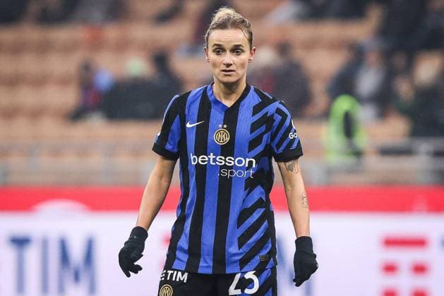 December 8, 2024, Milan, Italy, Italy: Lina MAGULL of Inter Milan during the Women s Serie A match between AC Milan and FC Internazionale at San Siro Stadium on December 08, 2024 in Milan, Italy. Milan Italy - ZUMAm308 20241208_zsp_m308_022 Copyright: xMatthieuxMirvillex