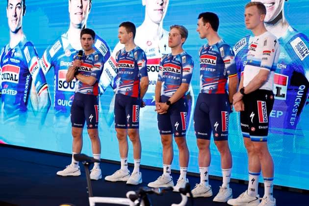 2025 Soudal Quick-Step Team Presentation CALP, SPAIN - JANUARY 09 : Landa Mikel (ESP) of Soudal - Quick Step pictured during the 2025 team presentation of the Soudal Quick-Step pro cycling team on January 9, 2025 in Calp, SPAIN, 09 01 2025 Calp SPAIN  Copyright: xJanxDexMeuleneirx
