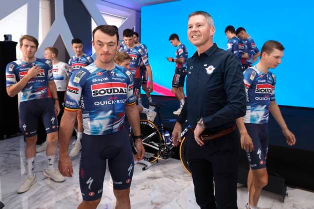 2025 Soudal Quick-Step Team Presentation CALP, SPAIN - JANUARY 09 : Jurgen Fore (BEL) General manager of Soudal - Quick Step pictured during the 2025 team presentation of the Soudal Quick-Step pro cycling team on January 9, 2025 in Calp, SPAIN, 09 01 2025 Calp SPAIN  Copyright: xJanxDexMeuleneirx