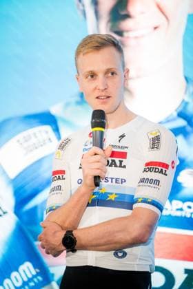 Belgian Tim Merlier of Soudal Quick-Step pictured during the media day of the Soudal Quick-Step cycling team in Calpe, Spain, Thursday 09 January 2025. JASPERxJACOBS  x110010847x