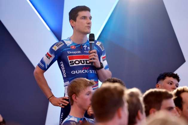 2025 Soudal Quick-Step Team Presentation CALP, SPAIN - JANUARY 09 : Vervaeke Louis (BEL) of Soudal - Quick Step pictured during the 2025 team presentation of the Soudal Quick-Step pro cycling team on January 9, 2025 in Calp, SPAIN, 09 01 2025 Calp SPAIN  Copyright: xJanxDexMeuleneirx