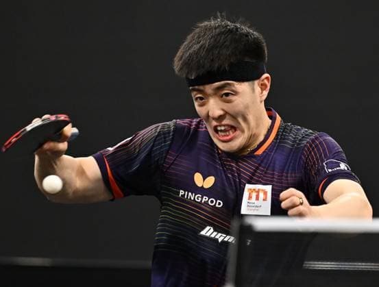 Sport Themen der Woche KW02 Sport Bilder des Tages WTT STAR CONTENDER DOHA 2025 Dang Qiu of Germany competes against Chen Yuanyu of China during a women s Singles - Round of 32 match of WTT Star Contender Doha 2025 at Lusail Sports Arena in Doha, Qatar on January 9, 2025. DOHA Qatar Copyright: xNOUSHADx