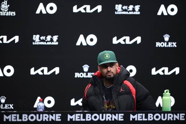TENNIS AUSTRALIAN OPEN, Nick Kyrgios of Australia during a press conference, PK, Pressekonferenz ahead of the Australian Open at Melbourne Park in Melbourne, Friday, January 10, 2025. ( NO ARCHIVING, EDITORIAL USE ONLY, NO USE IN BOOKS WITHOUT CONSENT Melbourne Victoria Australia  Copyright: xJOELxCARRETTx 20250110142659451942