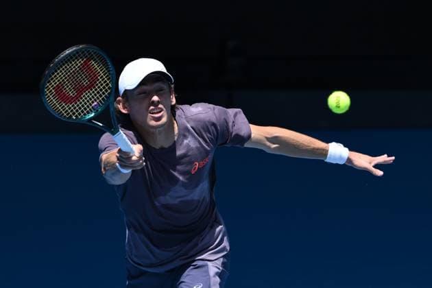 TENNIS AUSTRALIAN OPEN, Alex de Minaur of Australia during a practice session ahead of the Australian Open at Melbourne Park in Melbourne, Friday, January 10, 2025. ( NO ARCHIVING, EDITORIAL USE ONLY, NO USE IN BOOKS WITHOUT CONSENT Melbourne Victoria Australia  Copyright: xJOELxCARRETTx 20250110151990576340