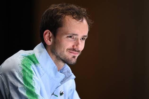 TENNIS AUSTRALIAN OPEN, Daniil Medvedev of Russia during a press conference, PK, Pressekonferenz ahead of the Australian Open at Melbourne Park in Melbourne, Friday, January 10, 2025. ( NO ARCHIVING, EDITORIAL USE ONLY, NO USE IN BOOKS WITHOUT CONSENT Melbourne Victoria Australia  Copyright: xJOELxCARRETTx 20250110168776999510