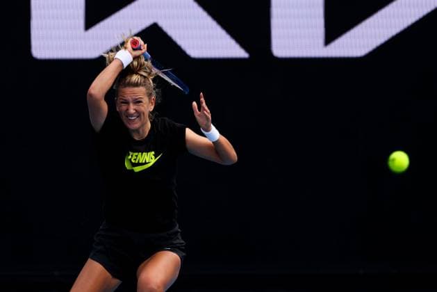 January 10, 2025: MELBOURNE, AUSTRALIA - JANUARY 10: Victoria Azarenka during practice ahead of the 2025 Australian Open at Melbourne Park on January 10, 2025 in Melbourne, Australia. - ZUMAp121 20250110_zsp_p121_008 Copyright: xChrisxPutnamx