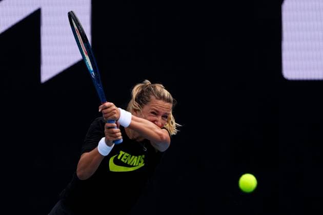 Sport Themen der Woche KW02 Sport Bilder des Tages January 10, 2025: MELBOURNE, AUSTRALIA - JANUARY 10: Victoria Azarenka during practice ahead of the 2025 Australian Open at Melbourne Park on January 10, 2025 in Melbourne, Australia. - ZUMAp121 20250110_zsp_p121_011 Copyright: xChrisxPutnamx