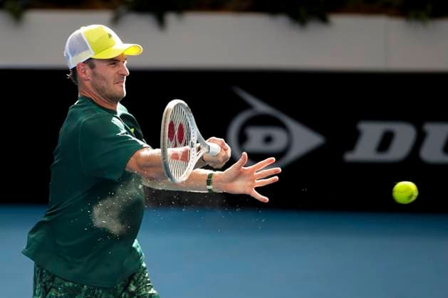 TENNIS ADELAIDE INTERNATIONAL, Tommy Paul of the USA in a match against Felix Auger-Aliassime of Canada during the Adelaide International at Memorial Drive Tennis Club in Adelaide, Friday, January 10, 2025. ( NO ARCHIVING, EDITORIAL USE ONLY, NO USE IN BOOKS WITHOUT CONSENT ADELAIDE SOUTH AUSTRALIA AUSTRALIA  Copyright: xMATTxTURNERx 20250110135806419319