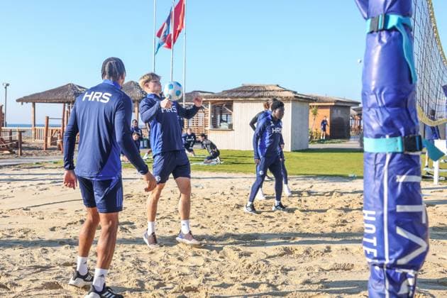 10.01.2025, Fussball, Saison 2024 2025, 2. Liga, Trainingslager FC Schalke 04 in Belek Türkei, Peter Remmert (FC Schalke 04) Belek Türkei xRHR-FOTO TRx