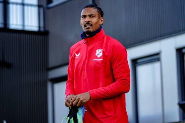 Sport Themen der Woche KW02 Sport Bilder des Tages UTRECHT , 10-01-2025 , Trainingscomplex FC Utrecht , Season 2024 2025 , Football , Eredivisie . Sebastien Haller Sebastien Haller  x27315284x Copyright: