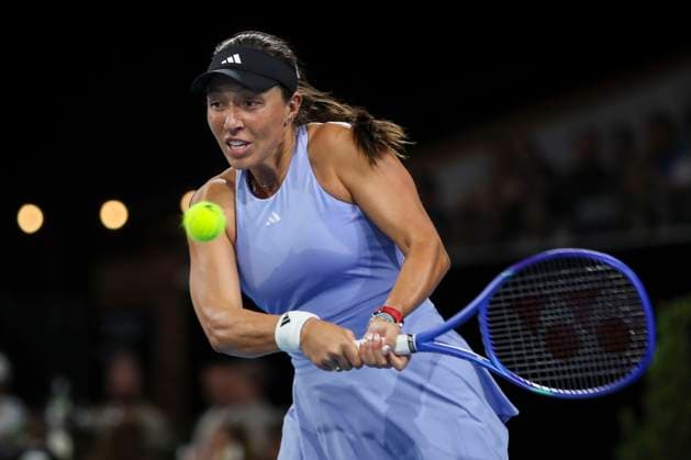 TENNIS ADELAIDE INTERNATIONAL, Jessica Pegula of the USA in her match against Yulia Putintseva of Kazakhstan during the Adelaide International at Memorial Drive Tennis Club in Adelaide, Friday, January 10, 2025. ( NO ARCHIVING, EDITORIAL USE ONLY, NO USE IN BOOKS WITHOUT CONSENT ADELAIDE SOUTH AUSTRALIA AUSTRALIA  Copyright: xMATTxTURNERx 20250110112498429064