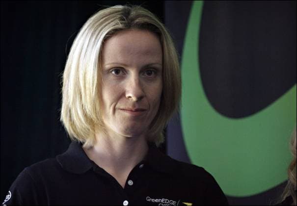 training for The Santos Tour Down Under 2012 Adelaide - Australie - wielrennen - cycling - radsport - cyclisme - Judith Arndt (team Green Edge) pictured at the presentation of The Santos Tour Down Under - a UCI WorldTour cycling race, held in Adelaide, South Australia. The 2012 race will be held from 15-22 January, 2012. - Photo News Adelaide Australie  Copyright: xx 10357181-016