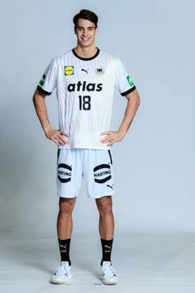 Hamburg: Handball Deutschland - Media Day Julian Köster Koester (Deutschland) Hamburg Barclays Arena Deutschland