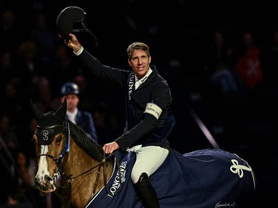 Bilder des Jahres 2025, Sport 01 Januar Sport Themen der Woche KW02 Sport Bilder des Tages HENRIK VON ECKERMANN of Sweden on ILIANA reacts after winning Longines Grand Prix Of Basel over 160cm during Longines CHI Classics in Basel, Switzerland, January 10, 2025. Basel Switzerland  Copyright: xMARTINxDOKOUPILx MZ2_0469