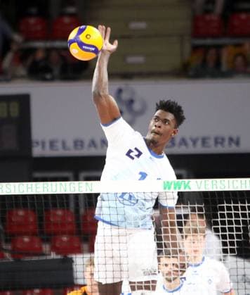 Jose MASSO ALVAREZ (Friedrichshafen), He-Volleyballl, Bundesliga 2024 25 WWK Volleys Herrsching vs VfB Friedrichshafen, 10.01.25, BMW Park Copyright: WolfgangxFehrmann