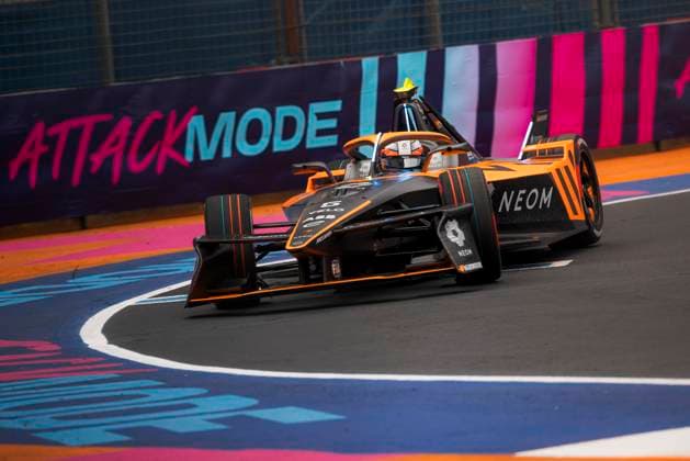2025 FORMULA E MEXICO CITY ePRIX 05 BARNARD Taylor (gbr), NEOM McLaren Formula E Team, Nissan e-4ORCE 05, action during the Mexico City ePrix, 2nd round of the 2024-25 ABB FIA Formula E World Championship, WM, Weltmeisterschaft on the Autodromo Hermanos Rodriguez from January 10 to 11, 2025 in Mexico City, Mexico - Mexico CityMexico  Copyright: xAlexisxPerrinx