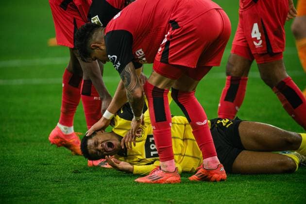 Sport Themen der Woche KW02 Sport Bilder des Tages DORTMUND, GERMANY - 10 JANUARY, 2025: Julien Duranville - The football match of Borussia Dortmund vs Bayer 04 Leverkusen at Signal Iduna Park  Copyright: xVItaliixKliuievx