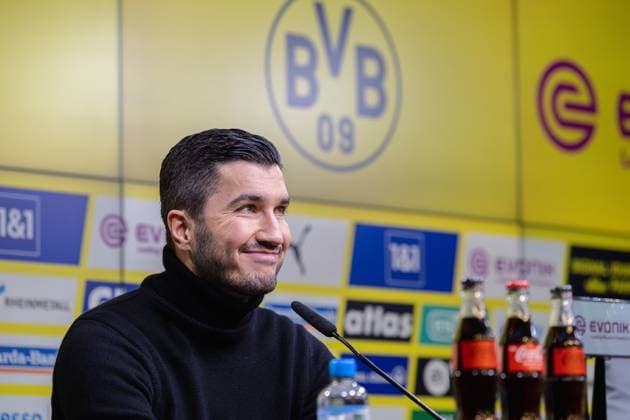 Sport Themen der Woche KW02 Sport Bilder des Tages Dortmund, Germany, January 10st 2025: press conference, PK, Pressekonferenz of Coach Nuri Sahin (TR Dortmund) after the 1.Bundesliga football match between Borussia Dortmund and Bayer 04 Leverkusen at Signal Iduna Park in Dortmund, Germany Philipp Kresnik (Philipp Kresnik SPP)  Copyright: xPhilippxKresnikx xSPPx spp-en-PhKrSp-_KRE1514-Verbessert-RR