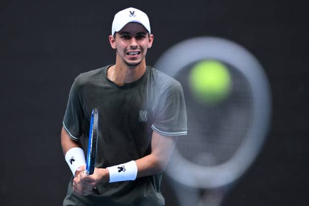 TENNIS AUSTRALIAN OPEN PRACTICE, Alexei Popyrin of Australia during a practice session ahead of the Australian Open at Melbourne Park in Melbourne, Saturday, January 11, 2025. ( NO ARCHIVING, EDITORIAL USE ONLY, NO USE IN BOOKS WITHOUT CONSENT Melbourne Victoria Australia  Copyright: xJOELxCARRETTx 20250111126631816731