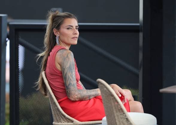 Alexander Zverev Freundin Sophia Thomalla schaut beim Training zu, Australian Open 2024, Melbourne Park, Melbourne, Victoria, Australia. Copyright: xJuergenxHasenkopfx