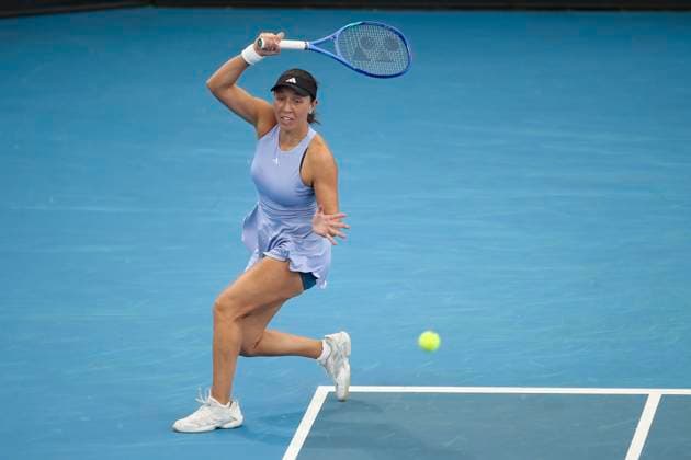 TENNIS ADELAIDE INTERNATIONAL, Jessica Pegula of the USA in the Women?s Final match against Madison Keys of the USA during the Adelaide International at Memorial Drive Tennis Club in Adelaide, Saturday, January 11, 2025. ( NO ARCHIVING, EDITORIAL USE ONLY, NO USE IN BOOKS WITHOUT CONSENT ADELAIDE SOUTH AUSTRALIA AUSTRALIA  Copyright: xMATTxTURNERx 20250111126892060620