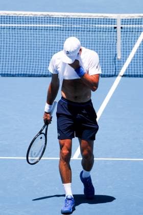 January 11, 2025: MELBOURNE, AUSTRALIA - JANUARY 11: Novak Djokovic of Serbia during practice ahead of the 2025 Australian Open at Melbourne Park on January 11, 2025 in Melbourne, Australia. - ZUMAp121 20250111_zsp_p121_014 Copyright: xChrisxPutnamx