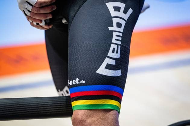 REINHARDT Theo, KLUGE Roger: Sixdays Bremen 2025 Team 9 - SWB - REINHARDT Theo ( GER ) - Red - KLUGE Roger ( GER ) - Black Querformat - quer - horizontal - Landscape - Event Veranstaltung: Sixdays Bremen 2025 - Category Kategorie: Cycling - Track cycling, Rad, Radsport, Bahnrad, Bahn Sixdays - Elite Men - Location Ort: Europe Germany - Bremen - ÖVB Arena - Discipline: Madison - Distance: ... m - Date Datum: 10.01.2025 Friday Day 1 -