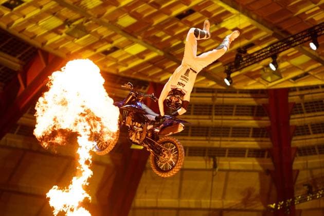Sport Themen der Woche KW02 Sport Bilder des Tages GER, SX Dortmund - 40. Int. ADAC Supercross Dortmund 2025 11.01.2025, Westfalenhalle, Dortmund, GER, SX Dortmund - 40. Int. ADAC Supercross Dortmund 2025 Im Bild: Freestyler, Freestylshow nordphotoxGmbHxx xChristianxSchulze nph000300