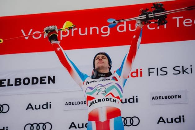 Sport Themen der Woche KW02 Sport Bilder des Tages ALPINE SKIING - FIS WC Adelboden ADELBODEN,SWITZERLAND,11.JAN.25 - ALPINE SKIING - FIS World Cup, slalom, men. Image shows Clement Noel (FRA).  GEPAxpictures xAlexanderxSolc