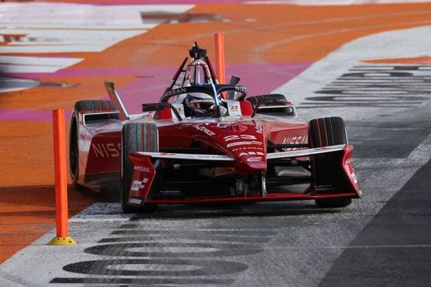 Oliver Rowland (GBR) Nissan, FIA Formel E Weltmeisterschaft Saison 11, Mexiko City E- Prix, 11.01.2025, Mexiko