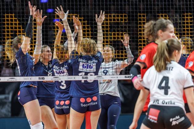 11.01.25, Berlin, Volleyball: 2.Bundesliga, Frauen, 12.Spieltag, BBSC Berlin - VFL Oythe in der Max-Schmelling-Halle. BBSC Berlin - VFL Oythe