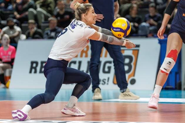 11.01.25, Berlin, Volleyball: 2.Bundesliga, Frauen, 12.Spieltag, BBSC Berlin - VFL Oythe in der Max-Schmelling-Halle. BBSC Berlin - VFL Oythe